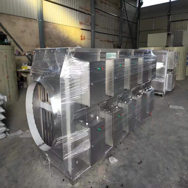 Stainless steel plasma purifier is applied for odor gas treatment, with good tre